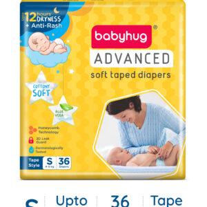 Babyhug Advanced Tape Style Diapers Small Size - 36 Pieces